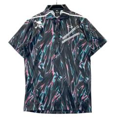 新品タグ付き　OAKLEY オークリー　総柄　メンズ　ゴルフウエア サイズ2XL 新品タグ付き OAKLEY オークリー 総柄 メンズ ゴルフウエア