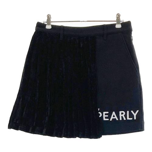 新品　PEARLY プリーツスカート サイズ0 ブラック　パーリーゲイツ PEARLY GATES パーリーゲイツ 30周年 プリーツ切替 ストレッチ