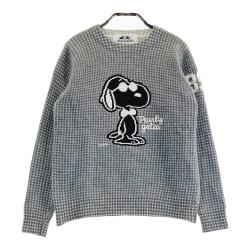 【中古】パーリーゲイツ ゴルフ レディース ニット セーター グレー サイズ0 サイズ：0 PEARLY GATES パーリーゲイツ ×PEANUTS ウール ニット