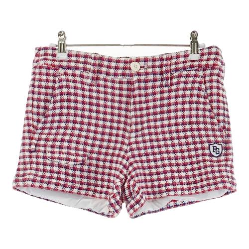 サイズ：0 PEARLY GATES パーリーゲイツ  ストレッチパンツ チェック柄 レッド系 [240101486077] ゴルフウェア レディース ストスト PEARLY GATES(パーリーゲイツ) パンツ｜中古ゴルフウェア通販