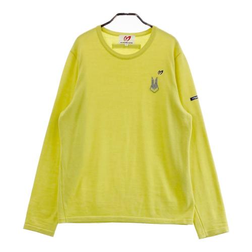 サイズ：4 MASTER BUNNY EDITION マスターバニーエディション  カシミヤニットセーター  イエロー系 [240101446637] ゴルフウェア メンズ ストスト MASTER BUNNY EDITION マスターバニーエディション カシミヤ
