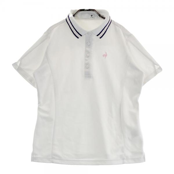 ルコック　lecoq ゴルフウェアホワイトポロシャツ ベージュ襟　レディース 楽天市場】【セール】le coq sportif ルコック レディース
