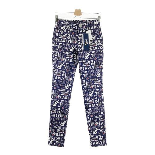 パーリーゲイツレディースストレッチパンツメゾンロゴ柄サイズ0 PEARLY GATES パーリーゲイツ 055-2231020 ストレッチパンツ どうし