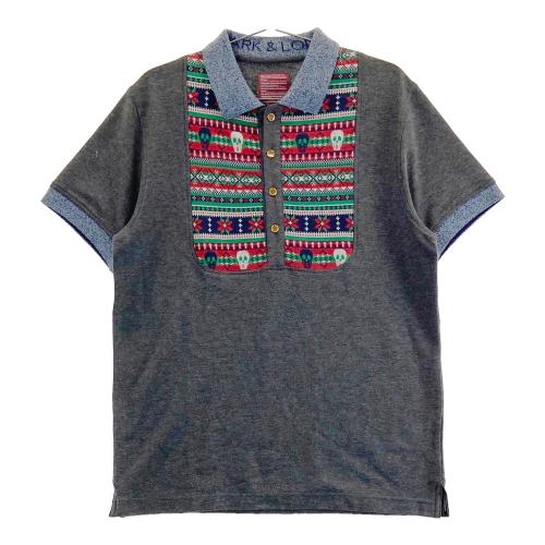 MARK&LONA マークアンドロナ ポロシャツ 半袖tシャツ グレー 46 M MARK&LONA マークアンドロナ 半袖ポロシャツ グレー系 サイズ