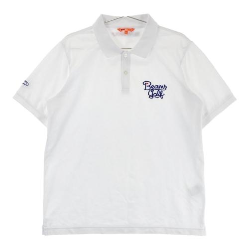 ⛳️ ビームスゴルフBEAMSGOLF⛳️メンズ半袖ポロシャツ　ホワイト　L BEAMS GOLF ビームスゴルフ 半袖ポロシャツ ホワイト系 サイズ