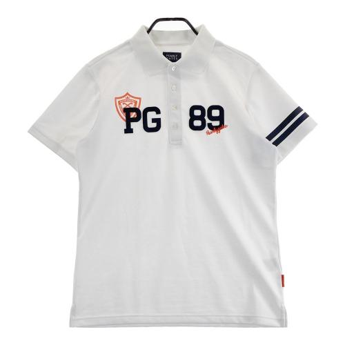 PEARLY GATES ホワイト ポロシャツ　サイズ6 美品 中古 メンズ パーリーゲイツ PEARLY GATES 半袖ポロシャツ 6(LL