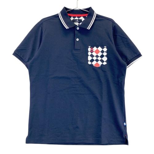 【タグ付き】マンシングウェア　ゴルフ　ポロシャツ　長袖LL ネイビー Munsingwear マンシングウェア ネイビー 長袖ポロシャツ ゴルフ