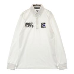 【新品未使用タグ付き】アドミラル　ポロシャツ メンズ　ホワイト/ブラック　ロゴ Admiral 【超美品】アドミラル 半袖ポロシャツ 黒×白 襟ライン