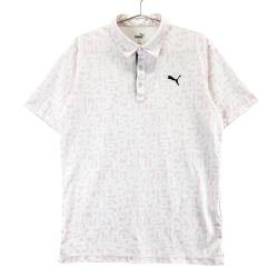 サイズ：L PUMA GOLF プーマゴルフ  半袖ポロシャツ  ホワイト系 [240101435429] ゴルフウェア メンズ ストスト PUMA GOLF プーマゴルフ 半袖ポロシャツ レッド系 サイズ：US XL