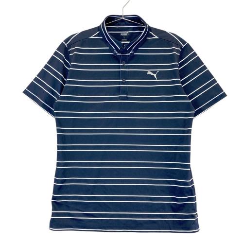 PUMA GOLF プーマゴルフ 半袖ポロシャツ ボタンダウン ボーダー