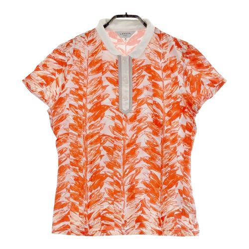 LANVIN - coco 中古 ランバンスポール LANVIN SPORT レディース 半袖ポロシャツ 38(M) オレンジ シンプル LANVIN SPORT 公式 ランバン スポール 半袖ポロシャツ