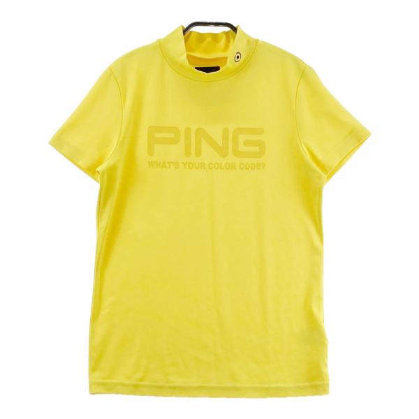 PING ピン 2022年 ハイネック 半袖Tシャツ イエロー系 サイズ：M