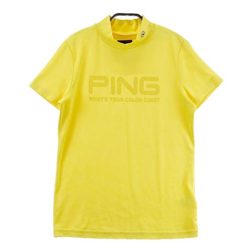 PING ピン 2022年 ハイネック 半袖Tシャツ イエロー系 サイズ：M