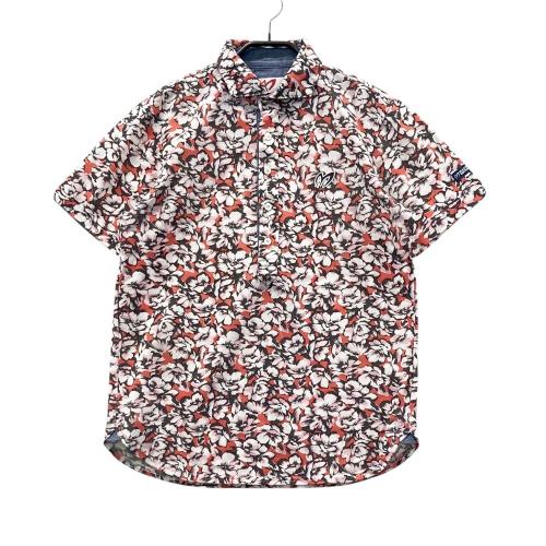 値下！大サイズMASTER BUNNY☆リバティお花柄 半袖ポロシャツ☆サイズ2 大きいサイズMASTER BUNNY☆リバティお花柄 半袖ポロシャツ☆サイズ2