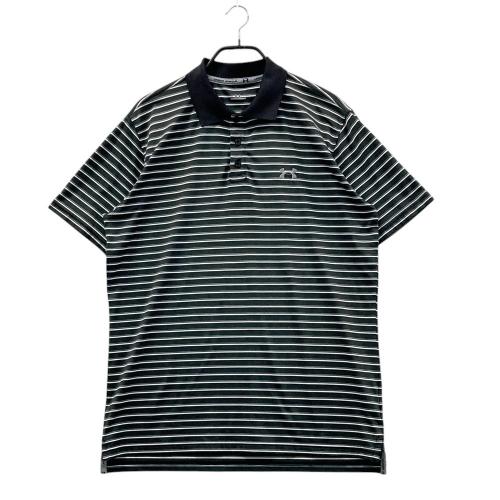 JIL SANDER ボーダー 半袖ポロシャツ M ブラック グレー 1-240101508247-m-01-pl.jpg