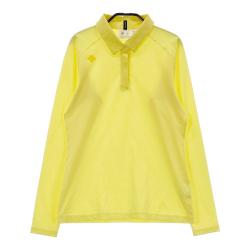 サイズ：L DESCENTE GOLF デサントゴルフ  襟付き 長袖Tシャツ  イエロー系 [240101484101] ゴルフウェア レディース ストスト DESCENTE GOLF(デサントゴルフ)｜中古ゴルフウェア通販サイト