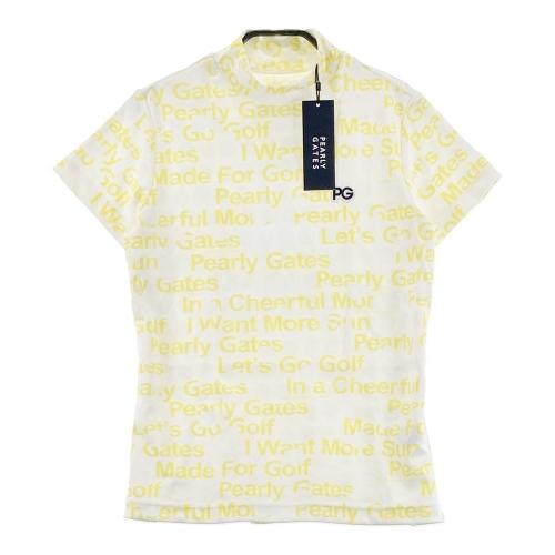 サイズ：2 PEARLY GATES パーリーゲイツ  ニコちゃん ハイネック半袖Tシャツ  ホワイト系 [240101497883] ゴルフウェア レディース ストスト 楽天市場】PEARLY GATES パーリーゲイツ ハイネック 半袖Tシャツ