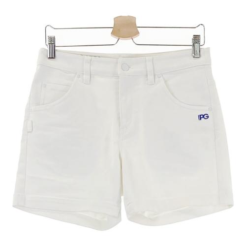 PEARLY GATES ショートパンツ ホワイト　サイズL PEARLY GATES パーリーゲイツ ストレッチショートパンツ