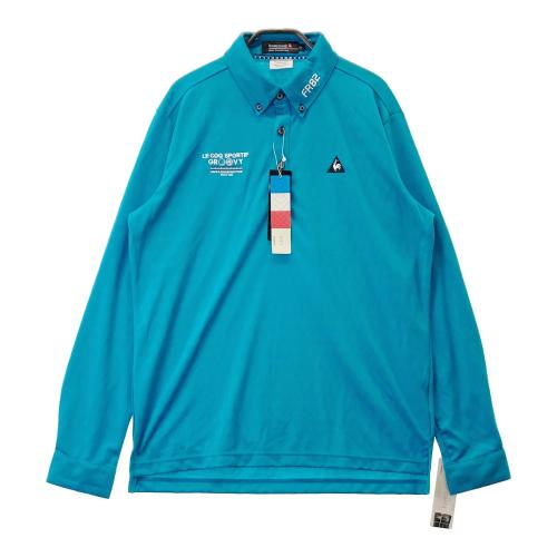 LE COQ GOLF ルコックゴルフ 長袖ポロシャツ ボタンダウン 総柄