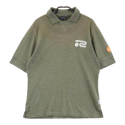 サイズ：M BEAMS GOLF ビームスゴルフ  半袖ポロシャツ カモフラ柄 グレー系 [240101456588] ゴルフウェア メンズ ストスト BEAMS GOLF ビームスゴルフ 半袖ポロシャツ カモフラ柄 グレー系