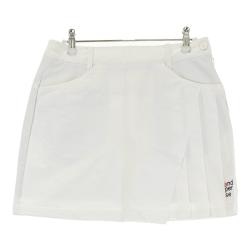 coco 中古 ピージージー PGG レディース スカート 2(L) 白 ホワイト 薄手 プリーツ coco 中古 ピージージー PGG レディース スカート 2(L) 白