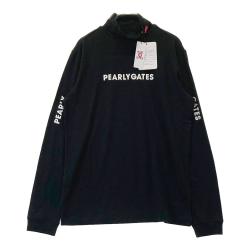 サイズ：1 PEARLY GATES パーリーゲイツ 2024年モデル ハイネック 長袖Tシャツ  グレー系 [240101415096] ゴルフウェア レディース ストスト PEARLY GATES(パーリーゲイツ) Tシャツ｜中古ゴルフウェア通販