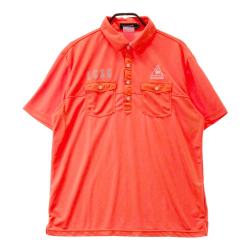 サイズ：M LE COQ GOLF ルコックゴルフ  半袖ポロシャツ  レッド系 [240101445920] ゴルフウェア メンズ ストスト 新品】LE COQ GOLF ルコックゴルフ 半袖ポロシャツ レッド系 M