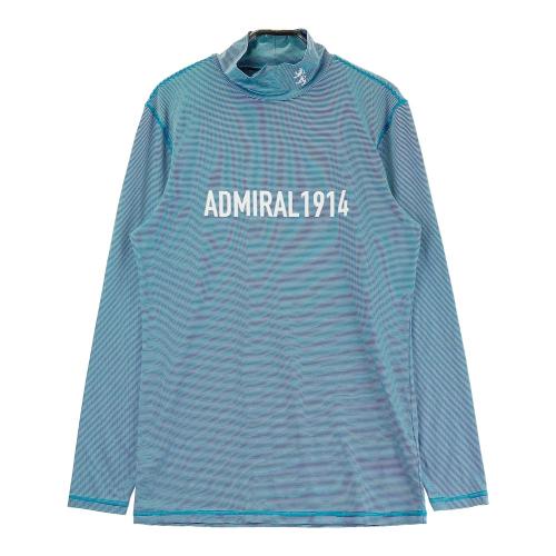 サイズ：XL ADMIRAL アドミラル  長袖ポロシャツ 総柄 ホワイト系 [240101434905] ゴルフウェア メンズ ストスト ADMIRAL アドミラル 長袖ポロシャツ 総柄 ホワイト系 サイズ：XL