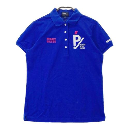 PEARLY GATES パーリーゲイツ 半袖ポロシャツ ブルー系 サイズ：2