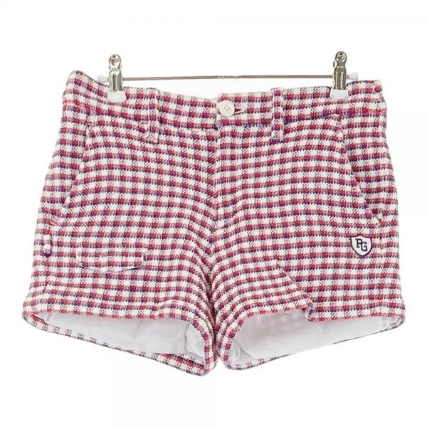 PEARLY GATES パーリーゲイツ チェック総柄 ストレッチショートパンツ PEARLY GATES】ポリエステルストレッチ ショートパンツ