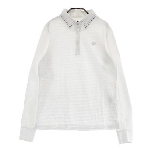 サイズ：M ST ANDREWS セントアンドリュース  蓄熱 ニットジャケット 総柄 ホワイト系 [240101474501] ゴルフウェア レディース ストスト ST ANDREWS セントアンドリュース 蓄熱 ニットジャケット 総柄