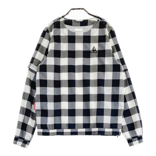 サイズ：LL LE COQ GOLF ルコックゴルフ  メッシュ裏地付 2WAY 長袖ジャケット 総柄 ホワイト系 [240101466192] ゴルフウェア メンズ ストスト サイズ：L LE COQ GOLF ルコックゴルフ 2way 裏メッシュ