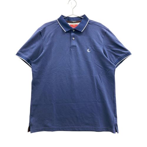 CALLAWAY キャロウェイ 半袖ポロシャツ ロゴ刺繍 総柄 ネイビー