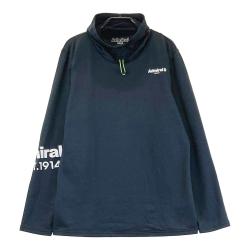 アドミラル　トップス Lサイズ　新品未使用 ADMIRAL アドミラル ; ノースリーブポロシャツ 総柄 ホワイト系
