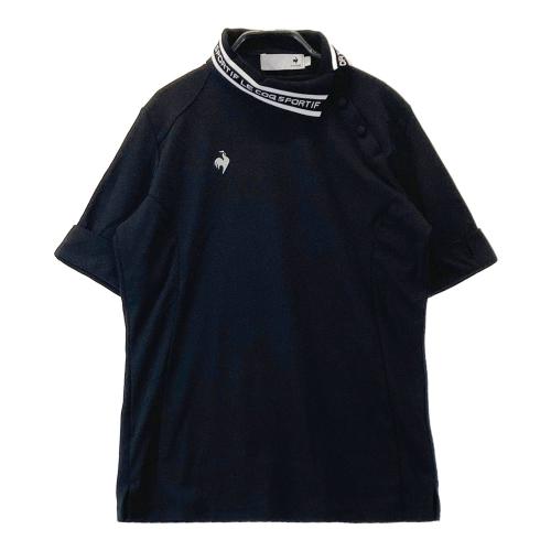 サイズ：M LE COQ GOLF ルコックゴルフ 2024年モデル スキッパー 半袖ポロシャツ  ブラック系 [240101452899] ゴルフウェア レディース ストスト LE COQ GOLF ルコックゴルフ 2024年モデル スキッパー 半袖