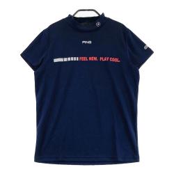 サイズ：SS PING ピン 2023年 モックネック 半袖Tシャツ  ネイビー系 [240101486416] ゴルフウェア レディース ストスト サイズ：SS PING ピン 2023年 モックネック 半袖Tシャツ