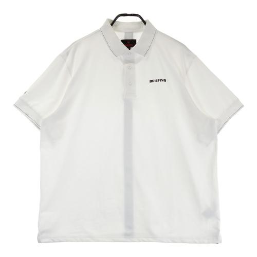 未使用)ブリーフィングゴルフ 新作 メンズ 半袖ポロシャツ M ホワイト BRIEFING GOLF ブリーフィング 半袖ポロシャツ ホワイト系