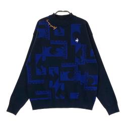 le coq sportif - coco 中古 ルコックスポルティフ le coq sportif レディース ニットアウター LL 白×黒 ボーダー フルジップ LE COQ SPORTIF GOLF COLLECTION(ルコックスポーティフ ゴルフ