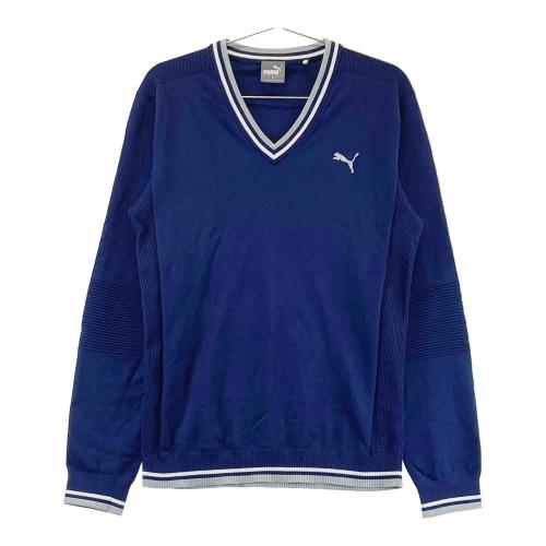 PUMA GOLF プーマゴルフ ニットセーター ロゴ ブラック系 サイズ