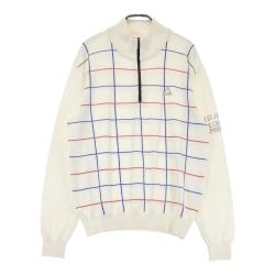サイズ：L LE COQ GOLF ルコックゴルフ  スウェット ジップジャケット ヘリンボーン柄 ピンク系 [240101420647] ゴルフウェア メンズ ストスト LE COQ GOLF ルコックゴルフ スウェット ジップジャケット