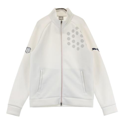 サイズ：XL PUMA GOLF プーマゴルフ  ジップジャケット  ホワイト系 [240101487682] ゴルフウェア メンズ ストスト PUMA GOLF プーマゴルフ ジップジャケット ホワイト系 サイズ