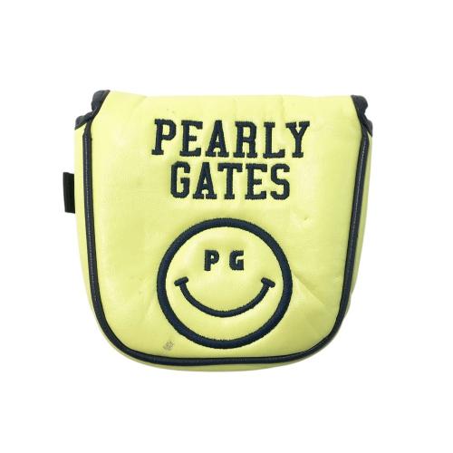 PEARLY GATES パーリーゲイツ  ヘッドカバー マレット型  ホワイト系 PT [240101451434] ゴルフウェア ストスト PEARLY GATES パーリーゲイツ ヘッドカバー マレット型 ホワイト