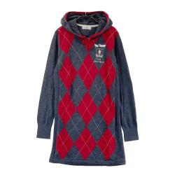 サイズ：L MUNSING WEAR マンシングウェア  ダウンベスト 千鳥柄 レッド系 [240101408802] ゴルフウェア メンズ ストスト サイズ：L MUNSING WEAR マンシングウェア ダウンベスト 千鳥柄