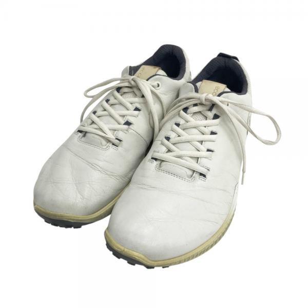 ecco エコー スパイクレス ゴルフシューズ【ホワイト/２７.５ｃｍ】中古！ ecco エコー スパイクレス ゴルフシューズ【ホワイト/27