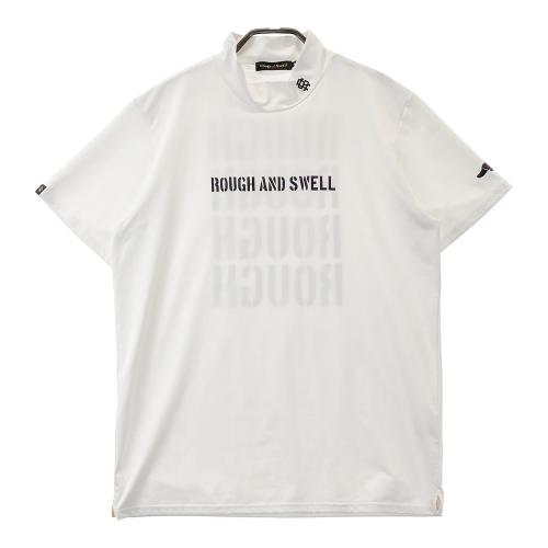 サイズ：M ROUGH&amp;SWELL ラフアンドスウェル  ハイネック 半袖Tシャツ  ホワイト系 [240101442454] ゴルフウェア メンズ ストスト rough&swell［ラフアンドスウェル］GOLFER KING MOCK/半袖モック