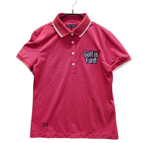 23区　ニジュウサンク　ゴルフ　ウエア2点セット 23区GOLF ニジュウサンクゴルフ 半袖ポロシャツ ピンク系 サイズ