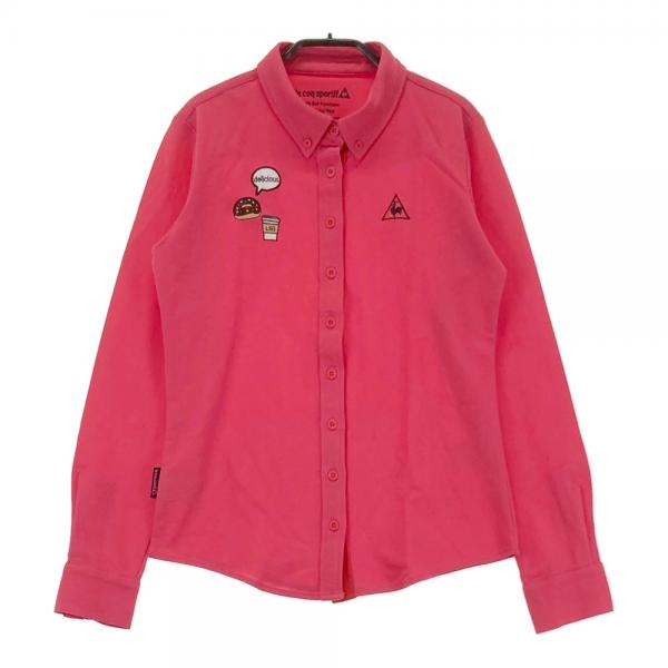 LE COQ GOLF ルコックゴルフ 長袖シャツ ピンク系 サイズ：M
