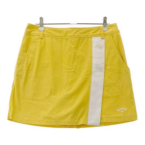 CALLAWAY キャロウェイ インナー付 スカート チェック柄 イエロー系