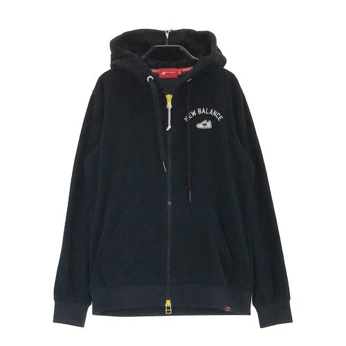 JACK BUNNY ジャックバニー 長袖パーカー パイル地 ロゴ 総柄 ホワイト