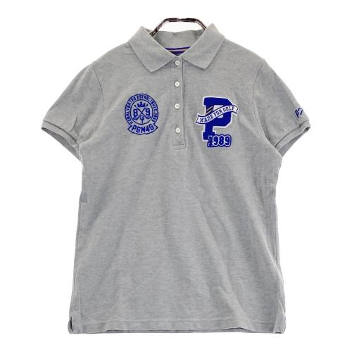 PEARLY GATES ダークグレー ポロシャツ　サイズ4 新品未使用タグ付 PEARLY GATES パーリーゲイツ 半袖ポロシャツ グレー系 サイズ